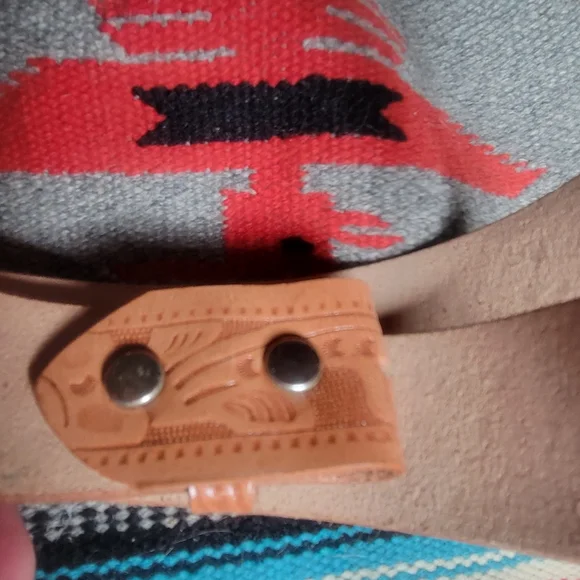 Vintage Like New Tooled Western Belt 38 - Picture 5 of 7